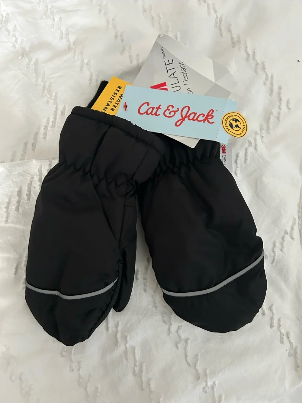 Cat & Jack Toddler Thinsulate Insulated Mittens Size 2T-5T Snow Winter NWT NEW